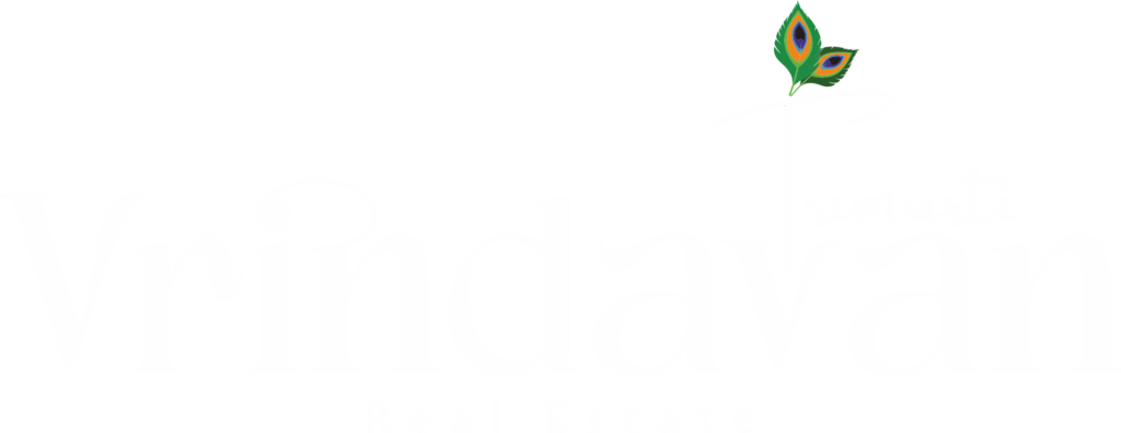 Trimuti Vrindavan Real Estate Light Logo